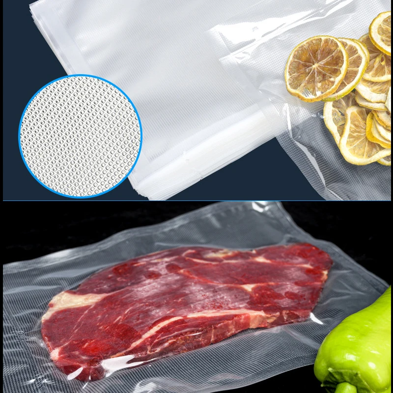 100PCS Vacuum Storage Bag 10x15cm Sealer Plastic Textured Vacuum Bag for Vacuum Sealing Machine Food Saver Shipping Bags