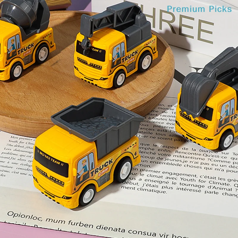 1Pcs Kids Toy Car Inertia Sanitation Truck Models Pull Back Engineering Vehicle Boys Toys For Children Ideal Gifts For Boys Kids