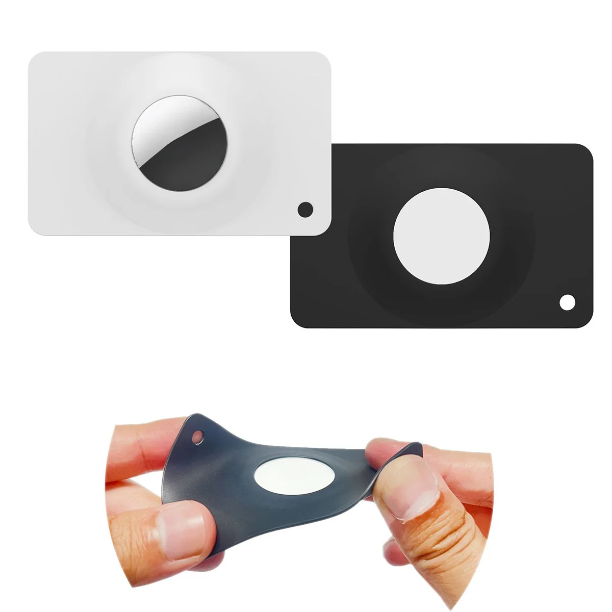Ultra Wallet Card Holder for Air Tag Soft Silicone Protective Cover Anti-lost Card Tracker Airtag Case for Wallet Handbag Pocket