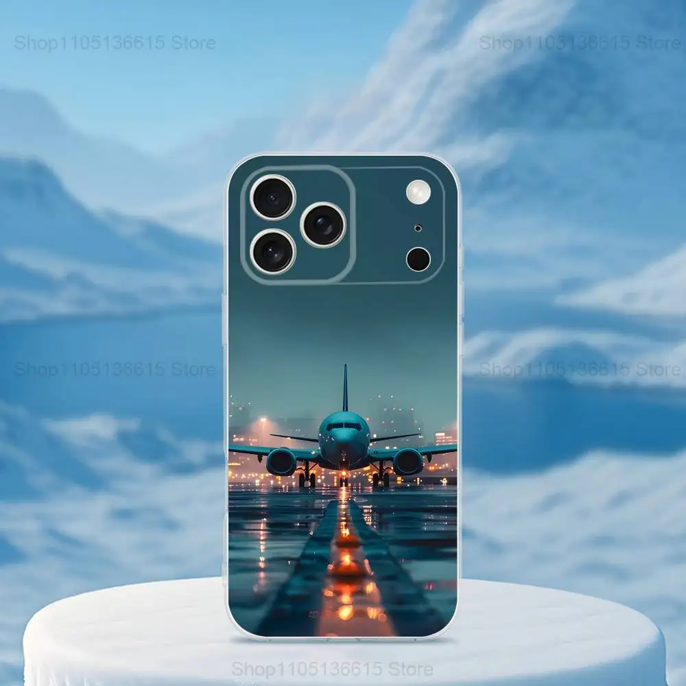 Чехол для телефона Plane Art Airplane для iPhone 16,15,14,13,12,11,17 Pro, Max, Plus, X, XS, XR, SE, мини-прозрачный мягкий чехол