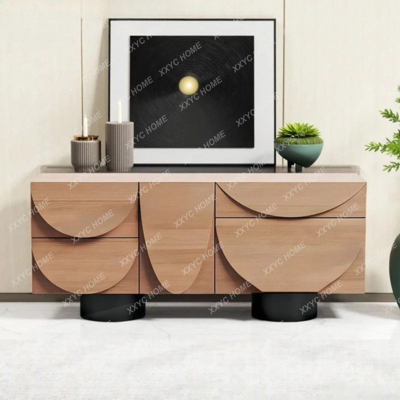 

Лакированный комод в средневековом стиле, из массива дерева, для прихожей или спальни, прикроватная тумбочка