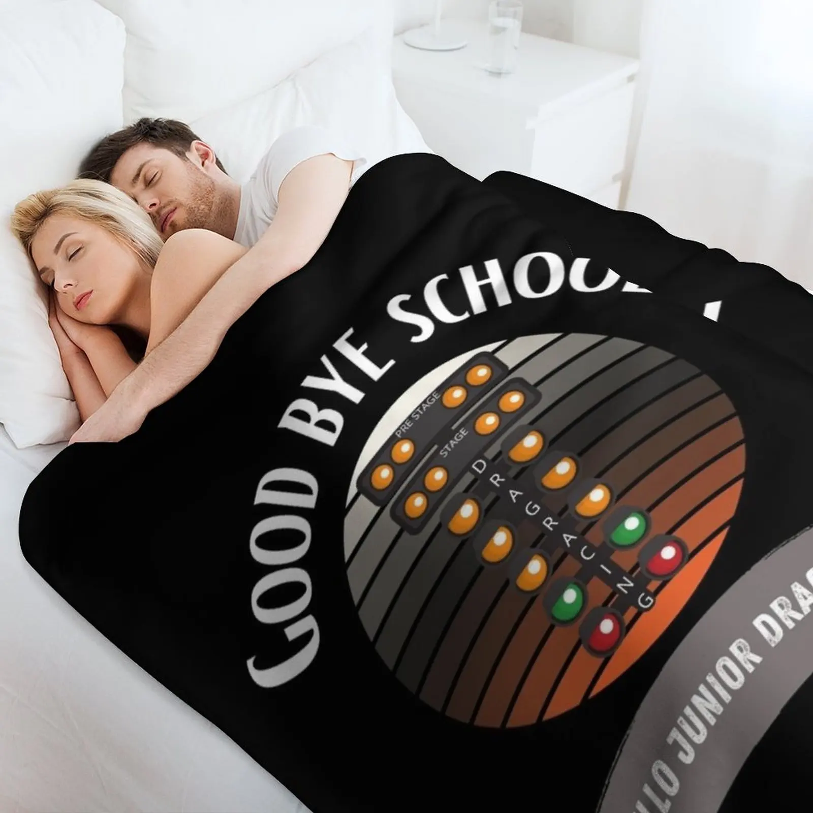 جود باي مدرسة مرحبا جونيور دراغستر الصيف يوم آخر سعيد من المدرسة وداعا سباق السحب سباق السحب سحب را رمي بطانية