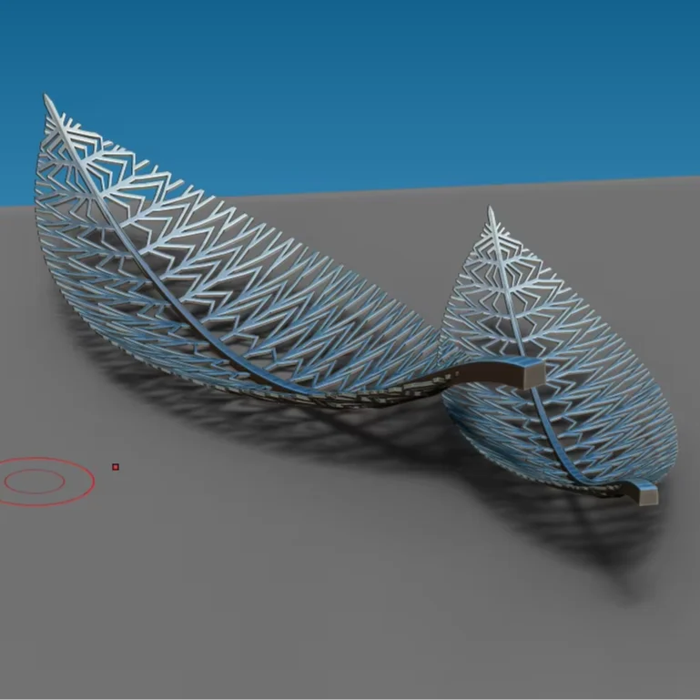 ที่กําหนดเองที่ทันสมัยรูปปั้นเหล็กกลางแจ้งศิลปะสมัยใหม่สวนตกแต่งCutoutสแตนเลสใบเมืองประติมากรรม