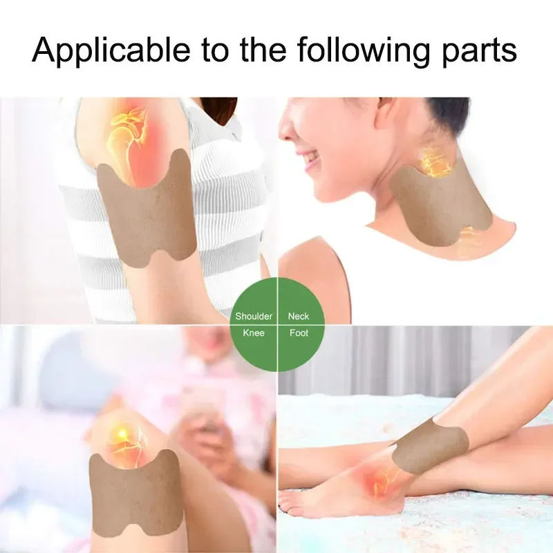 8/24/48pcs Self-Heating Knee Patch Muscle Joint Pain Relieving Patch Chinese Wormwood Extract Body Cold Protection Heat Patch