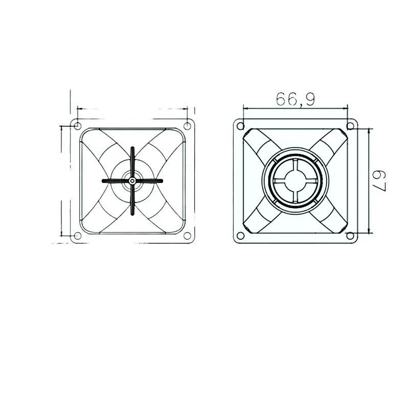 MW Audio 1" Kehlkopf 80x80x35mm, Wellenleiter für Professionelles Lautsprechersystem – Detail 1