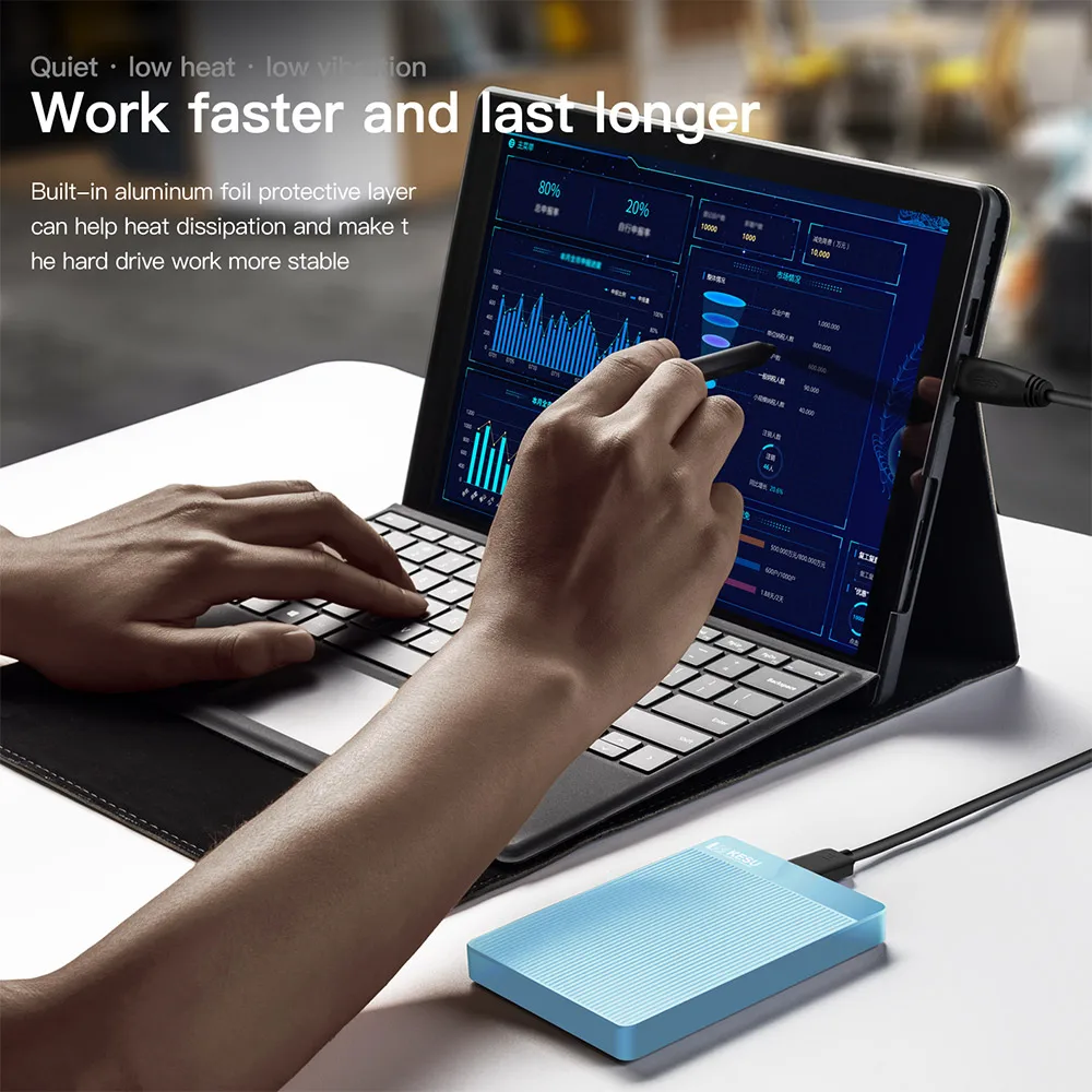 KESU HDD 2.5" Portable External Hard Drive disk 1tb /320gb/500gb/750gb USB3.0 Storage Compatible for notebook PC Mac Desktop PS4