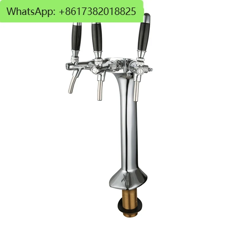 TWELVETAP Snake Beer Distribution Equipment Bar Column High-end 304 Stainless Steel Circulating Pipe Three-hole Serpentine