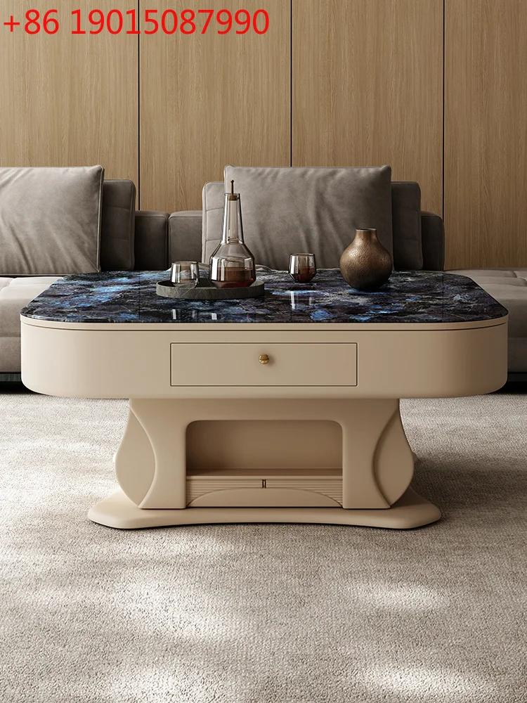 

Журнальный столик для маджонга, обеденный стол, встроенный двойного назначения, подъемная каменная плита, гостиная, бытовая, маленькая квартира