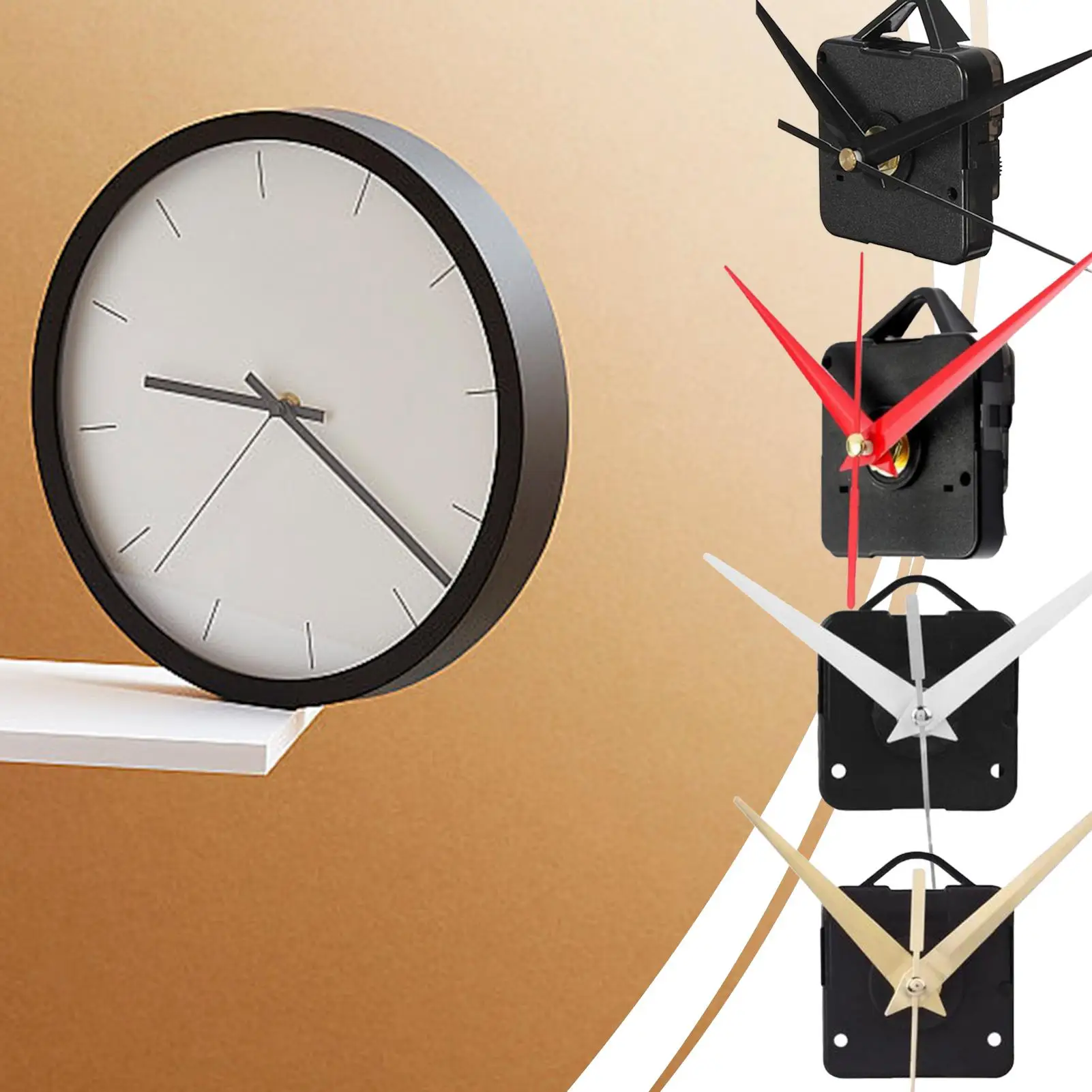 Hanging DIY Watch Silent Wall Clock Movement Repair Movement Replacement Clock Mechanism Parts Clock Parts with Needles