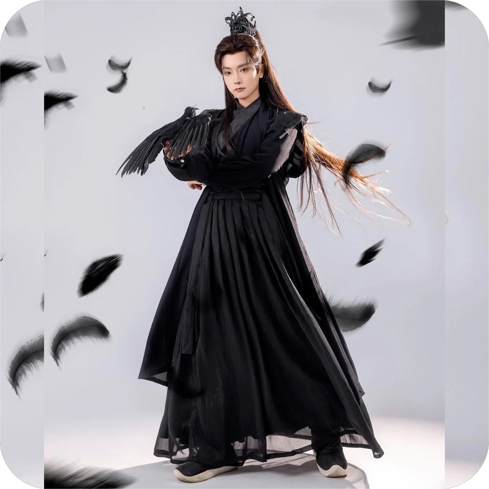 The story of Yunshu[Mo Yu]Hanfu improved chivalrous ancient costume improved dark style Chinese style spring and autumn men's