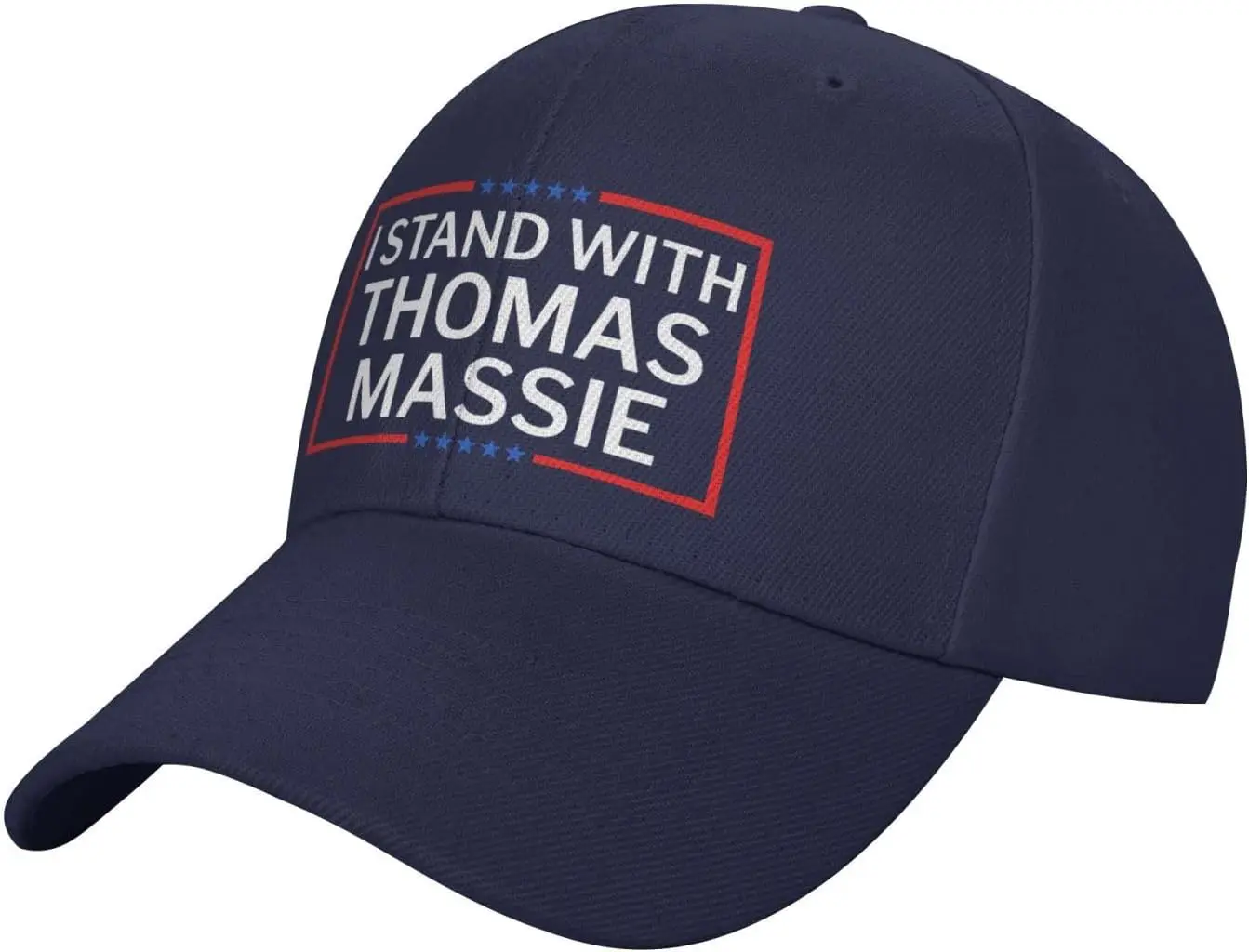 

Sandwich Denim Hats I Stand with Thomas Massie Adjustable Baseball Cap Black
