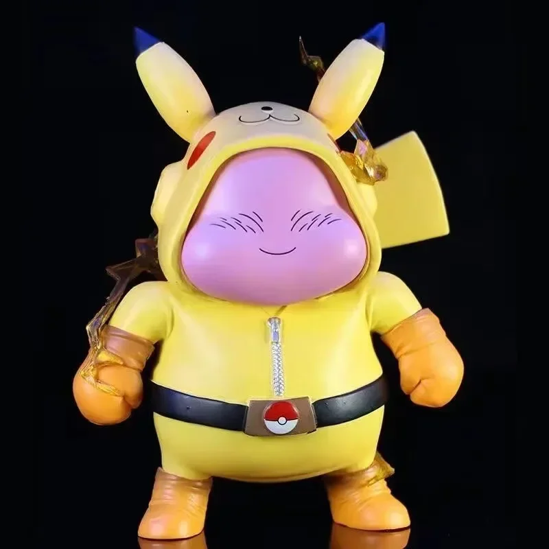 Dragon Ball Buu Cos Pikachu Pokemon 12cm Standing figure Pvc Statue Model Decoration Collection Toy Doll Christmas Gift