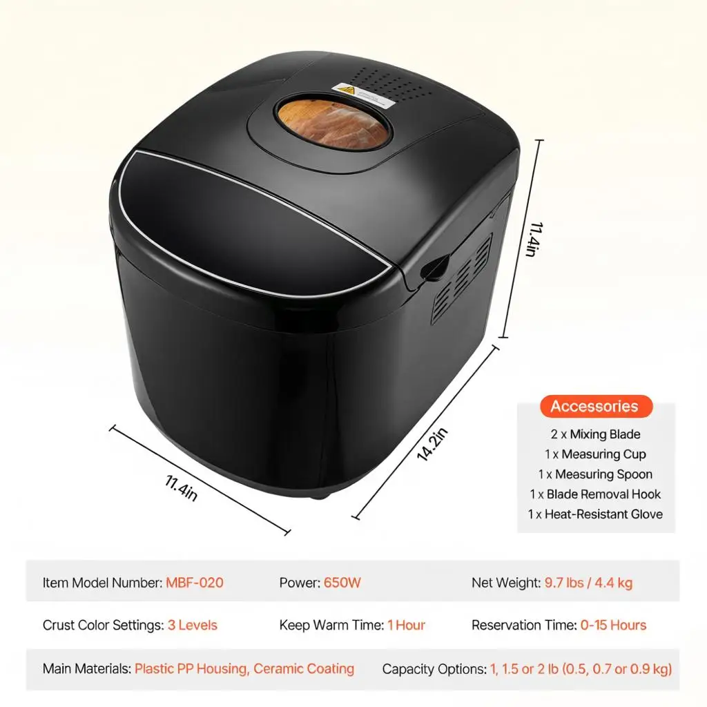 Bread Maker, 19-In-…