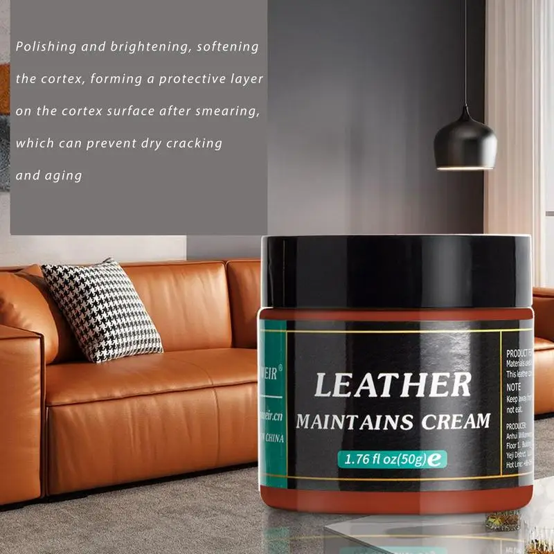 Leather Products Leather Restorer Cream Car Leather Recolor Balm Leather Conditioner Supplies For Leather Furniture Coloring