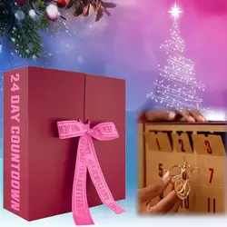 2025 Christmas 24 Grids Surprise Gift Box Empty Boxes To Fill Christmas Holiday Jewelry Arrival Calendar Gifts For Women