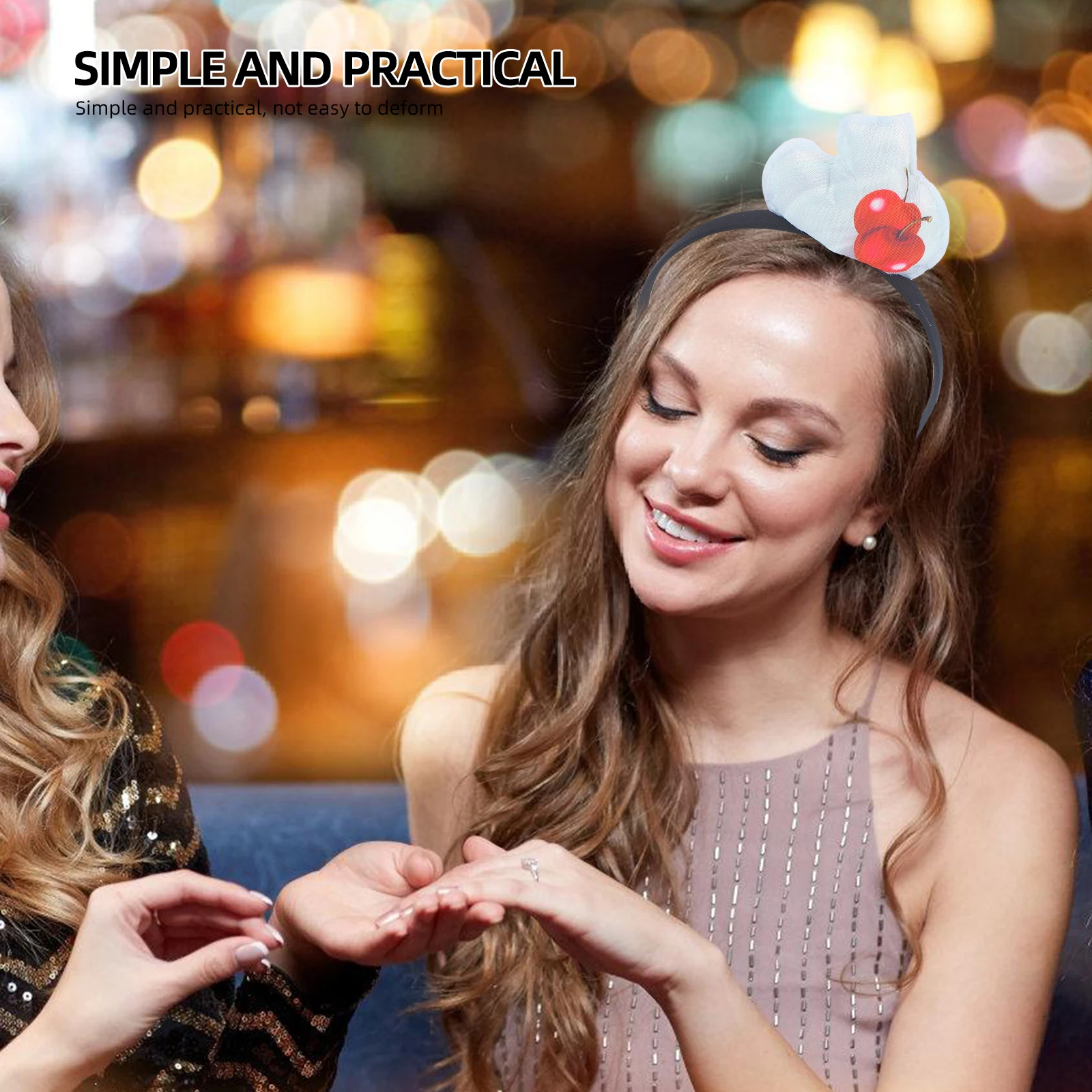 

Cherry Hairband Cute Fruit Headband For Party Cosplay Birthday Masquerade Party Supplies Costume Accessories Photo Props