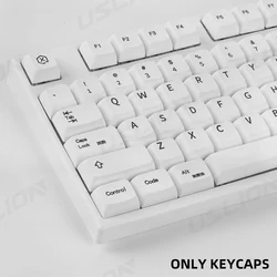 XDA Perfil PBT Keycap, DIY Personalizado Teclado Gaming Mecânica, Sublimação Dye, Estilo Normal, 127 Teclas por Conjunto