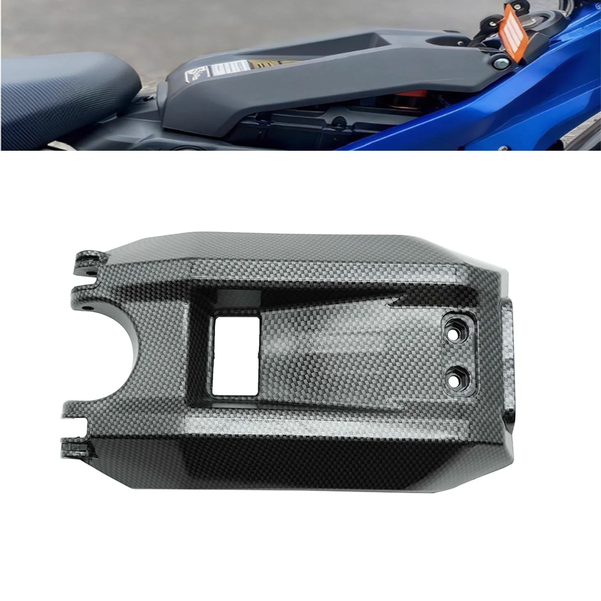 For Surron Parts Electric Bike Carbon Fiber Battery Compartment Cover Light Bee X Segway X260 Motorcycle Accessories Off-Road