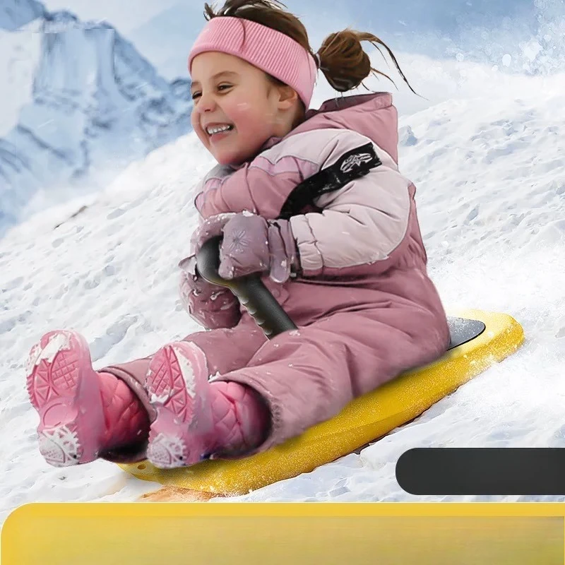 Winter Outdoor Snowboard & Thickened Sled – Snow Play Tool Sledge for Winter Snow Sledding and Skating