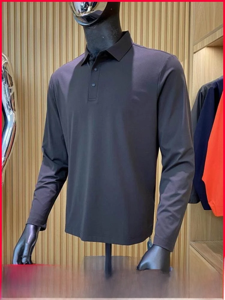 

Мужская термофутболка с эффектом самонагревания, однотонная, из террил-биоматериала, для осени и зимы, модная городская одежда, внутренний слой.