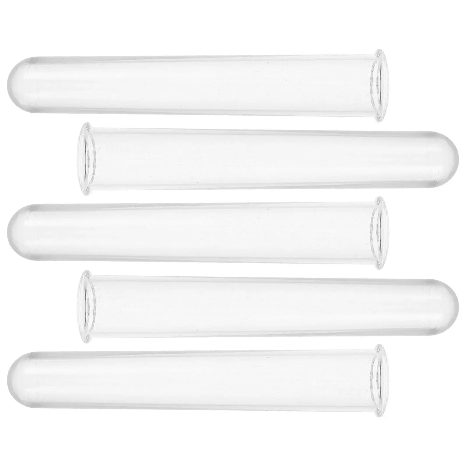 5Pcs Premium Acrylic Test Tubes Cocktail Shot Glasses Wine Tester for Bar Party Nightclub Ktv Lab Scientific Experiments Liquid