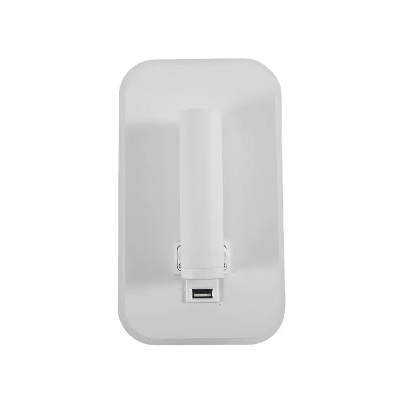 J1UL1N 1 PCS USB Charging 330 Degree Rotation Adjustable Wall Lamp Bedside Study Reading Sconce Lamp White