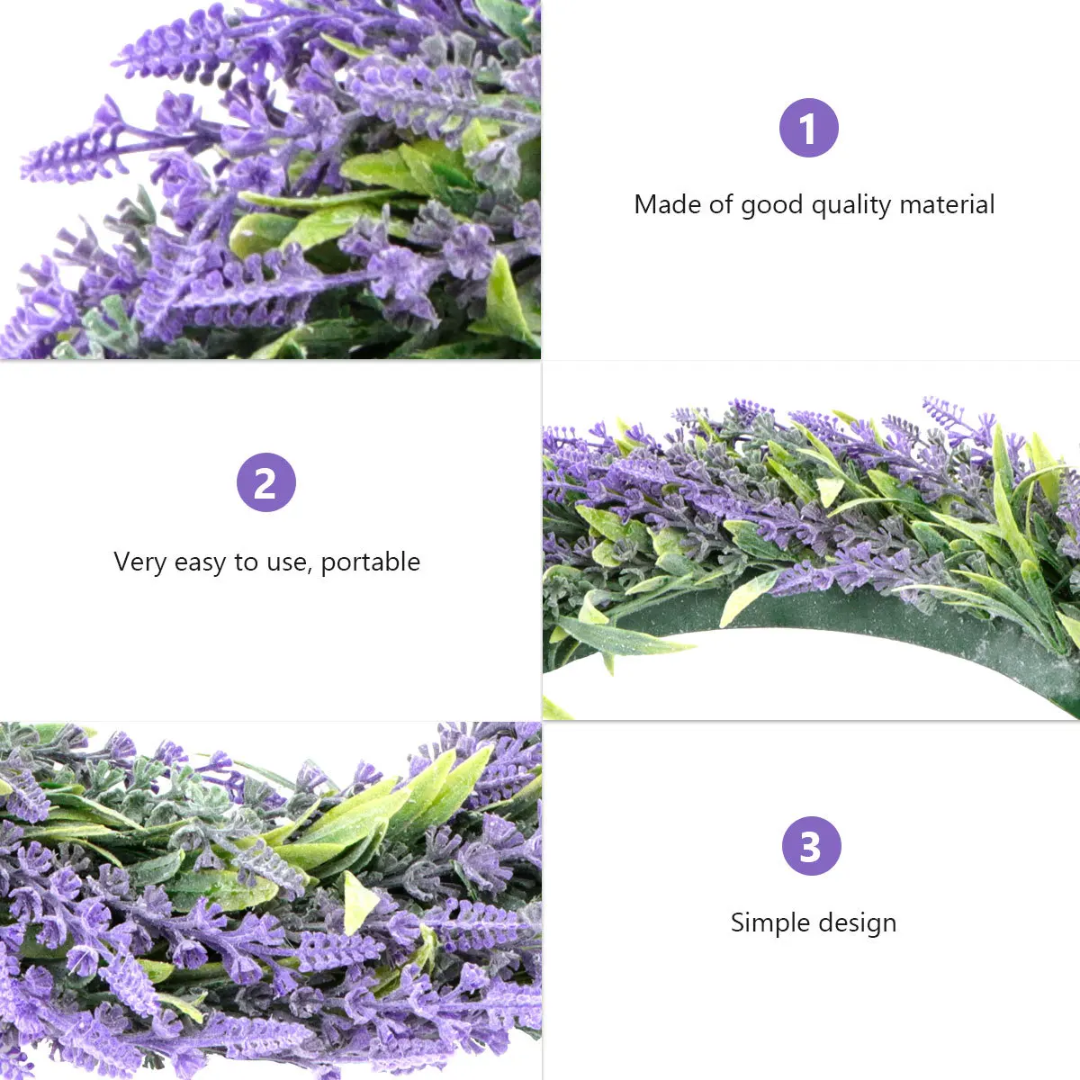 

Christmas Indoor Decorations Room Garland The Artificial Wreath Violet Photo Props Farm