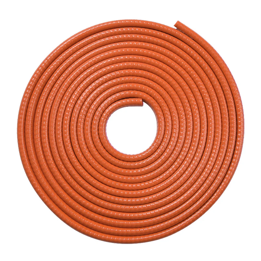 Sill Corner Anti-scratch Strip Protectors Kid Stickers Rubber Seal Strips Car Parts Sealing Orange Pvc