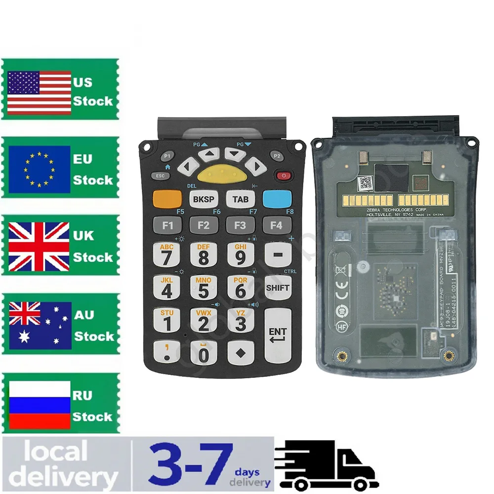 

Для символа Zebra MC9300 MC930B-G Мобильный терминал, 29 клавиш, стандартная клавиатура
