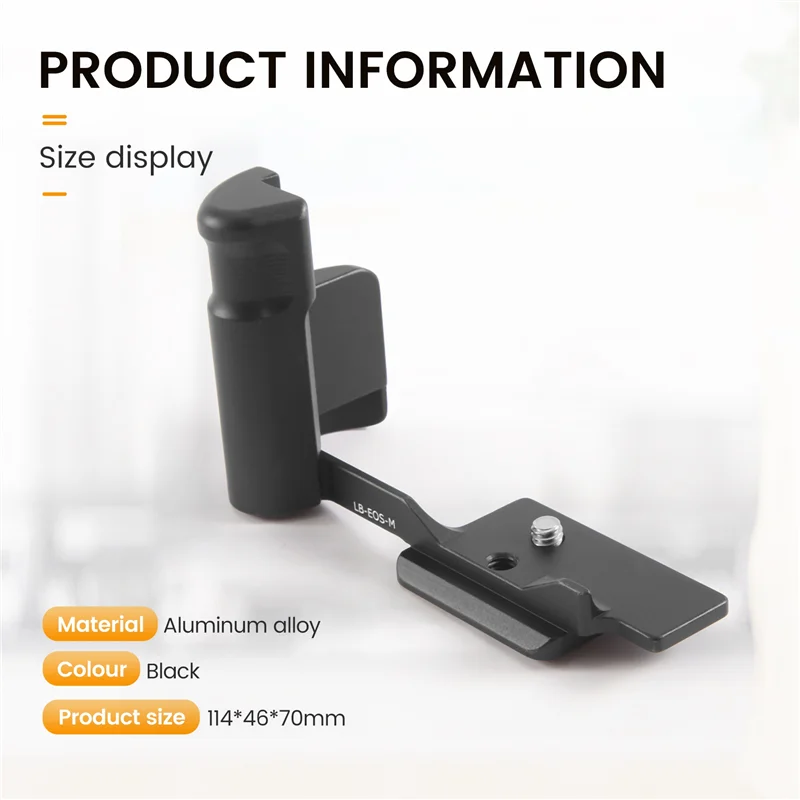 أفضل اختيار على شكل حرف L قبضة يد سريعة الإصدار مع فتحة لولبية 1/4 لكاميرا Canon EOS-M ILC #4