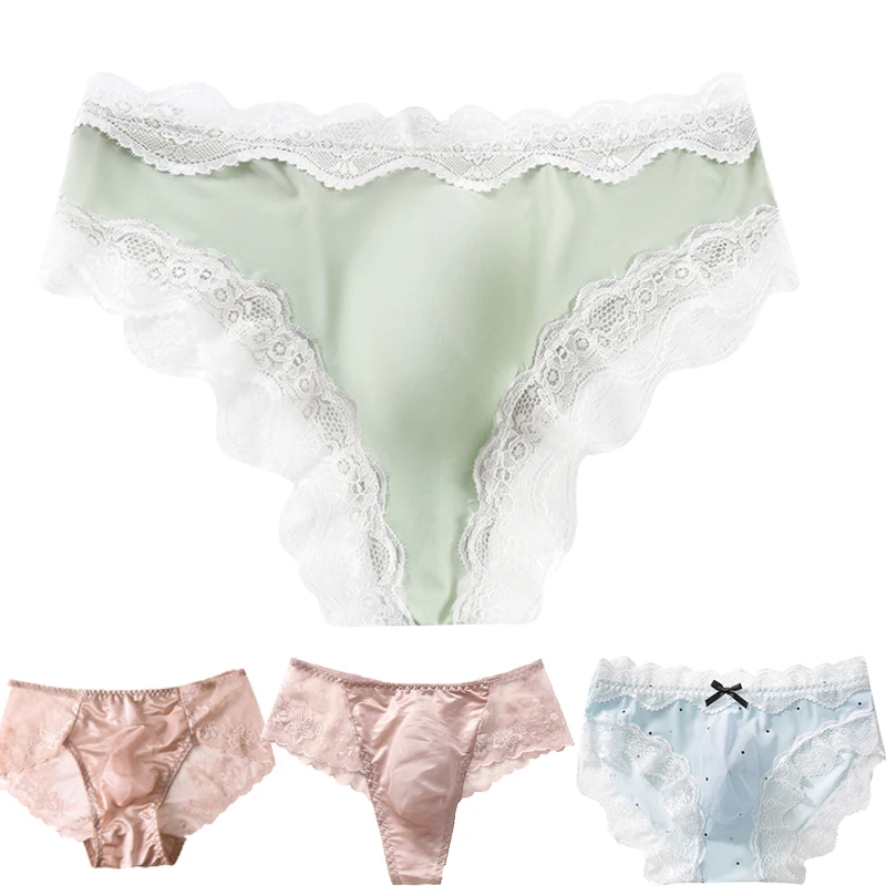 8pcs Mix Man Underwear Briefs Sexy Lace Panties Mesh Breathable Ladyboy Undies U Pouch 4 Types L XL XXL for 45-90KG Gay Men