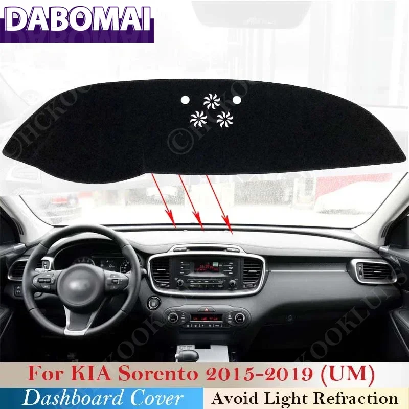 

Солнцезащитный козырек для приборной панели автомобиля, анти-УФ-защитный коврик для приборной панели, защитный коврик из полиэстера для KIA Sorento UM 2015 2016 2017 2018 2019