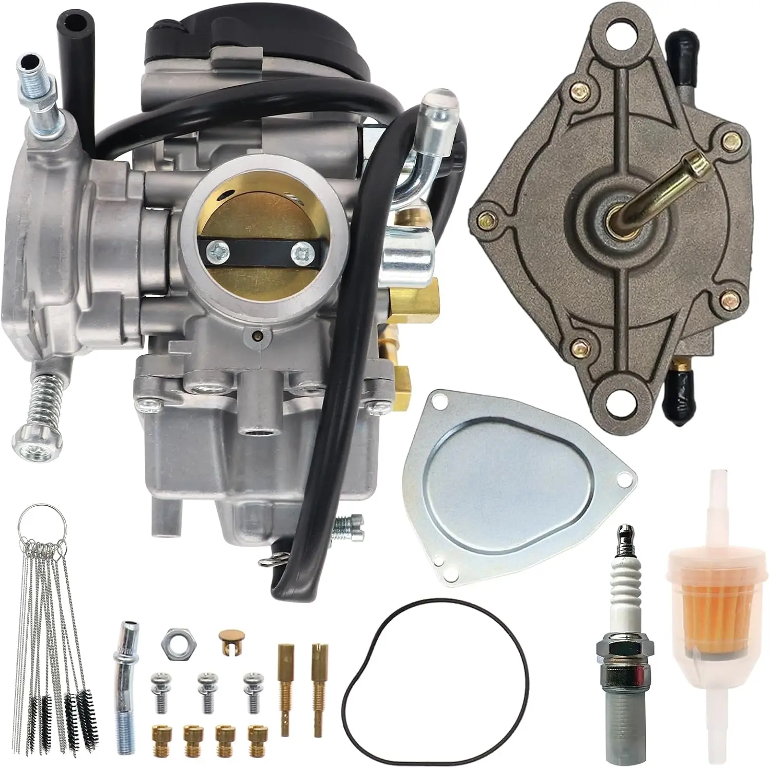13200-20B01 Carburetor Carb for Suzuki LT-F250 LTF250 Quadrunner 250 2X4 4X4 2000 2001 2002 LTF300F 4X4 With matching fuel pump