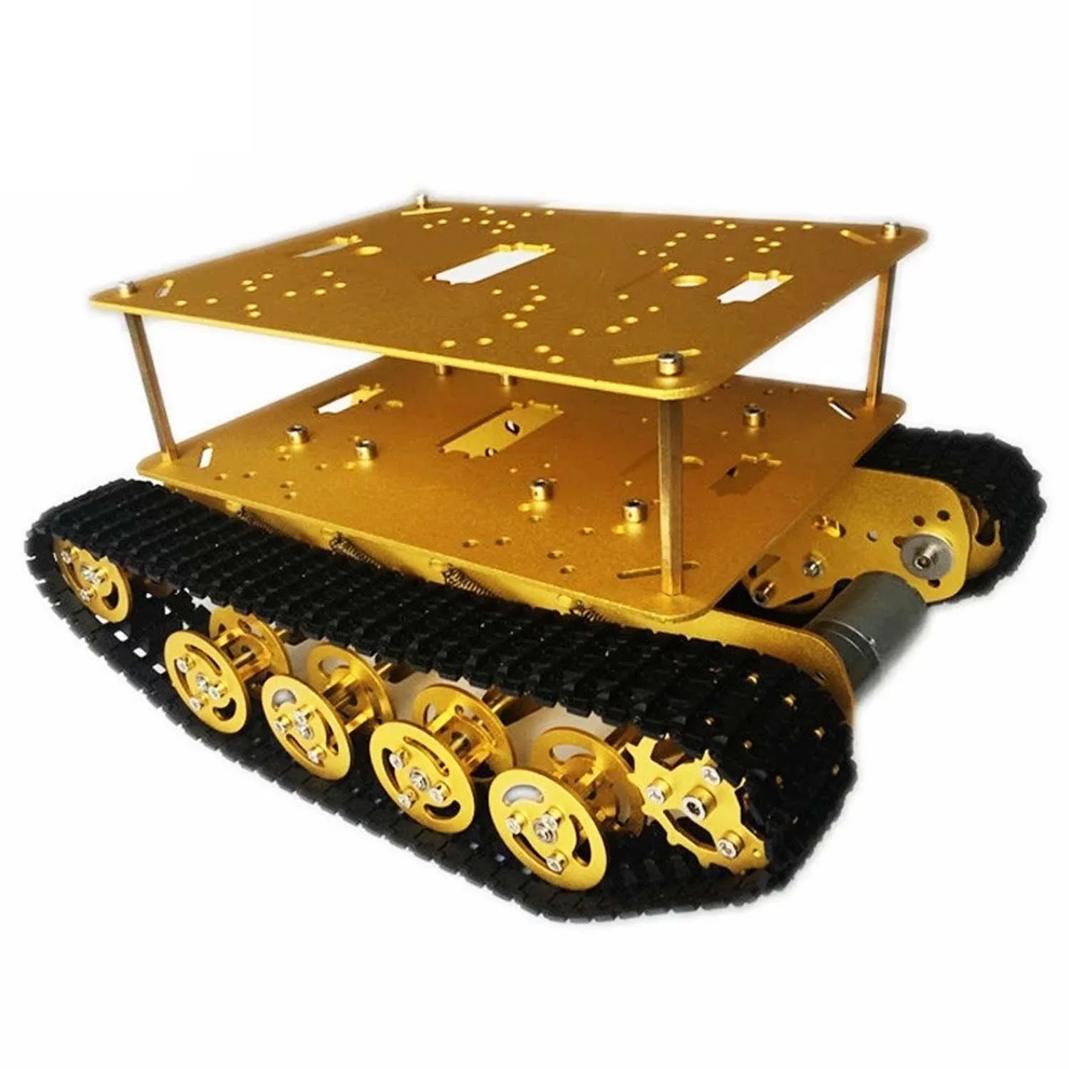 Inteligentny metalowy czołg RC z amortyzacją Gąsienicowy pojazd gąsienicowy Rama podwozia Platforma łożysk gąsienicowych, serwa, sterowanie
