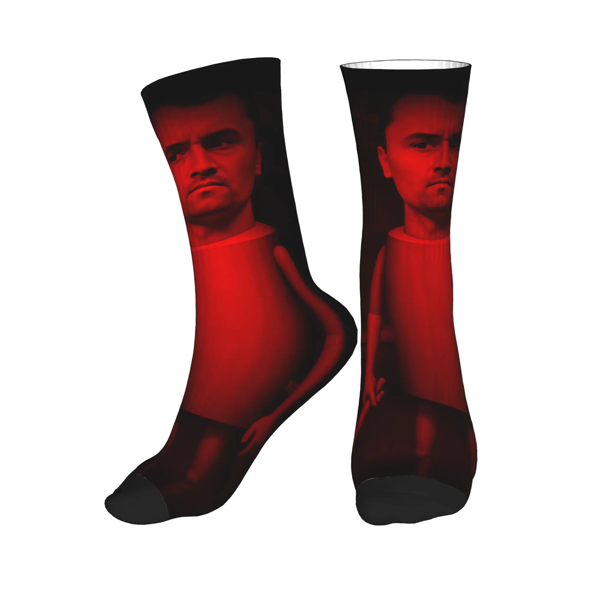 Charlie Kirk Funny Tung Tung Tung Sahur Meme Socks Design Stockings Anti-Slip Men Socks Comfortable Autumn Gothic Climbing Socks