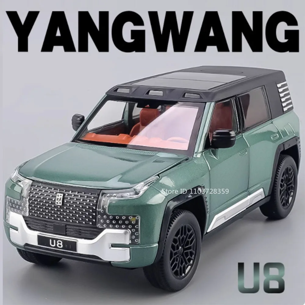 

1:24 Scale YANGWANG U8 Model Car Toys Alloy Diecast Sound Light Doors Opened Pull Back Miniature Vehicle for Children Presents