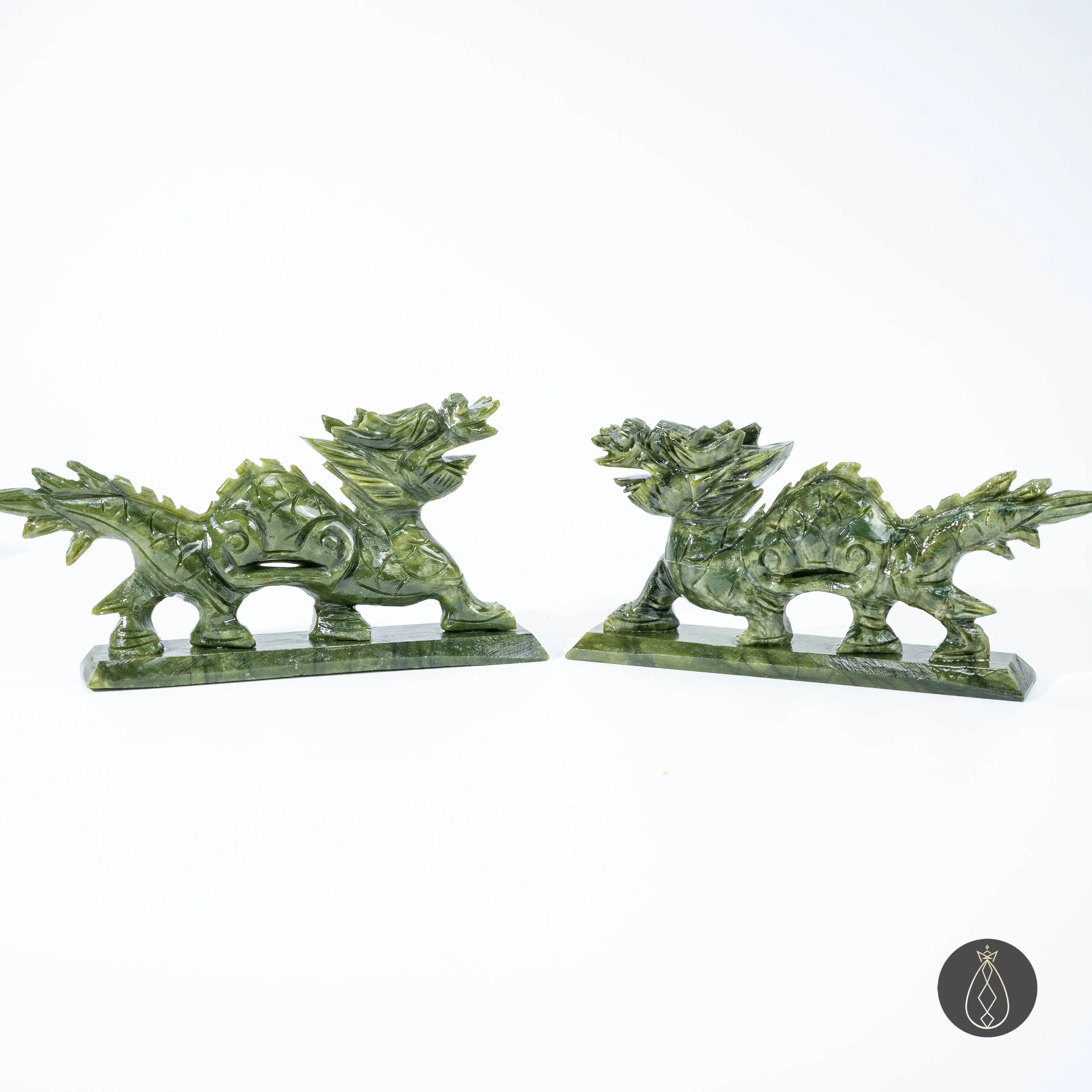 1 Pcs 21cm/7.8inch Natural Xiuyan Jade Chinese Dragon Carving, Serpentine, Home Carving Ornaments, Natural Crystal, Holiday Gift