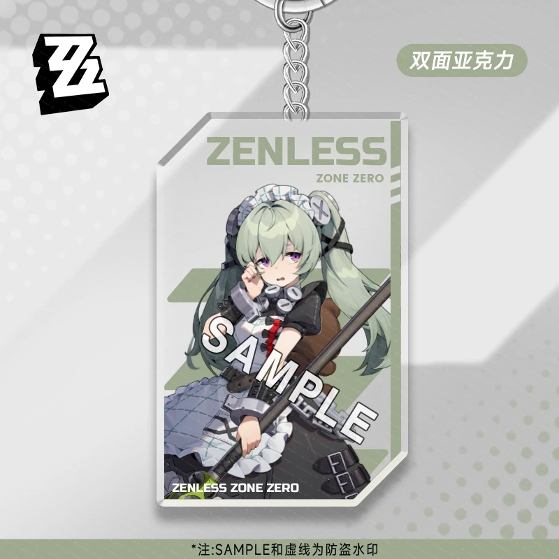 Anime Zenless Zone Zero Ellen Joe Billy The Kid Nicole Demara Cosplay Acrylic Keychain High Appearance Level Delicacy Exquisite