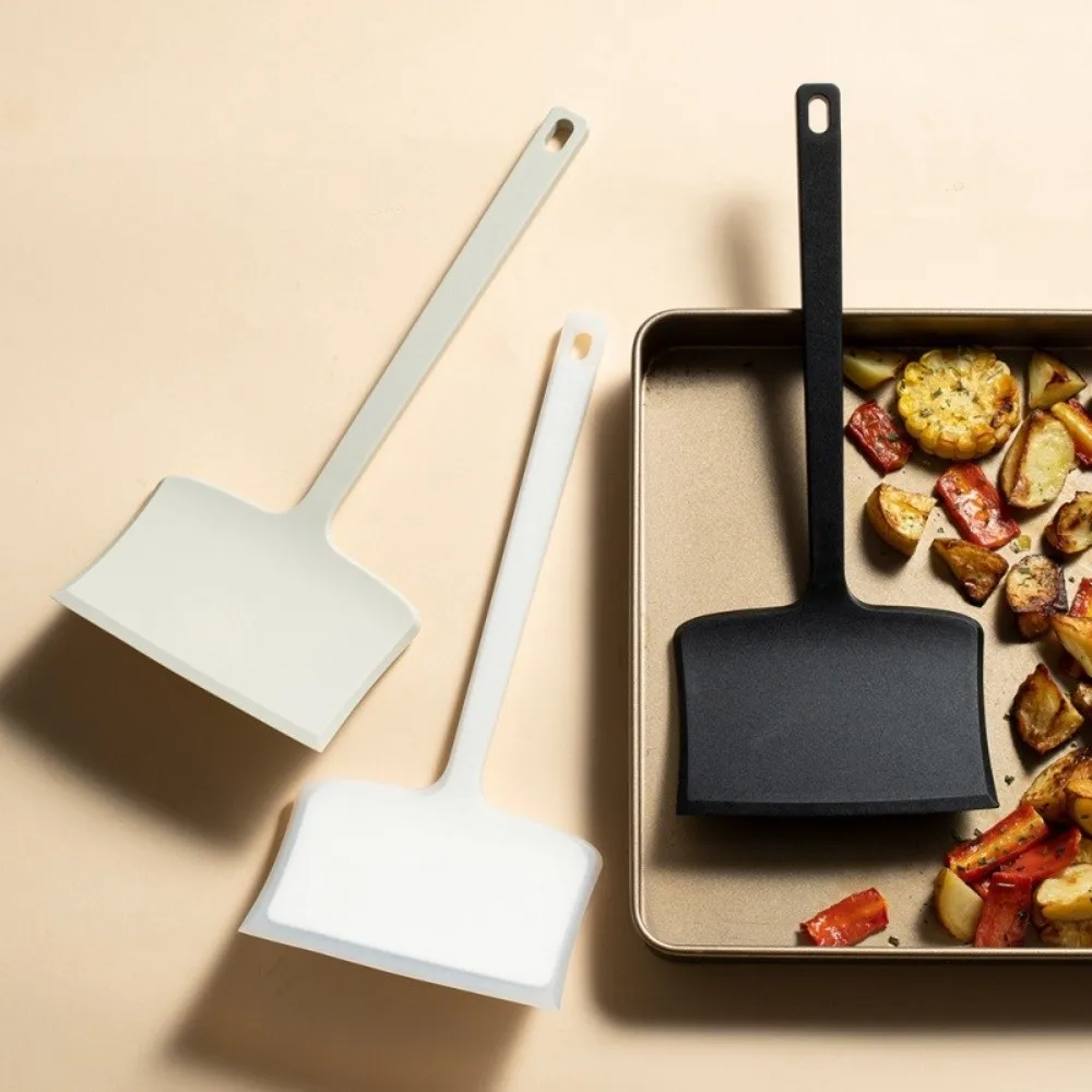 Food Grade Silicone Spatula Scraper Wide Head Heat Resistant Cooking Spatula Shovel Non Stick Flexible Kitchen Utensil