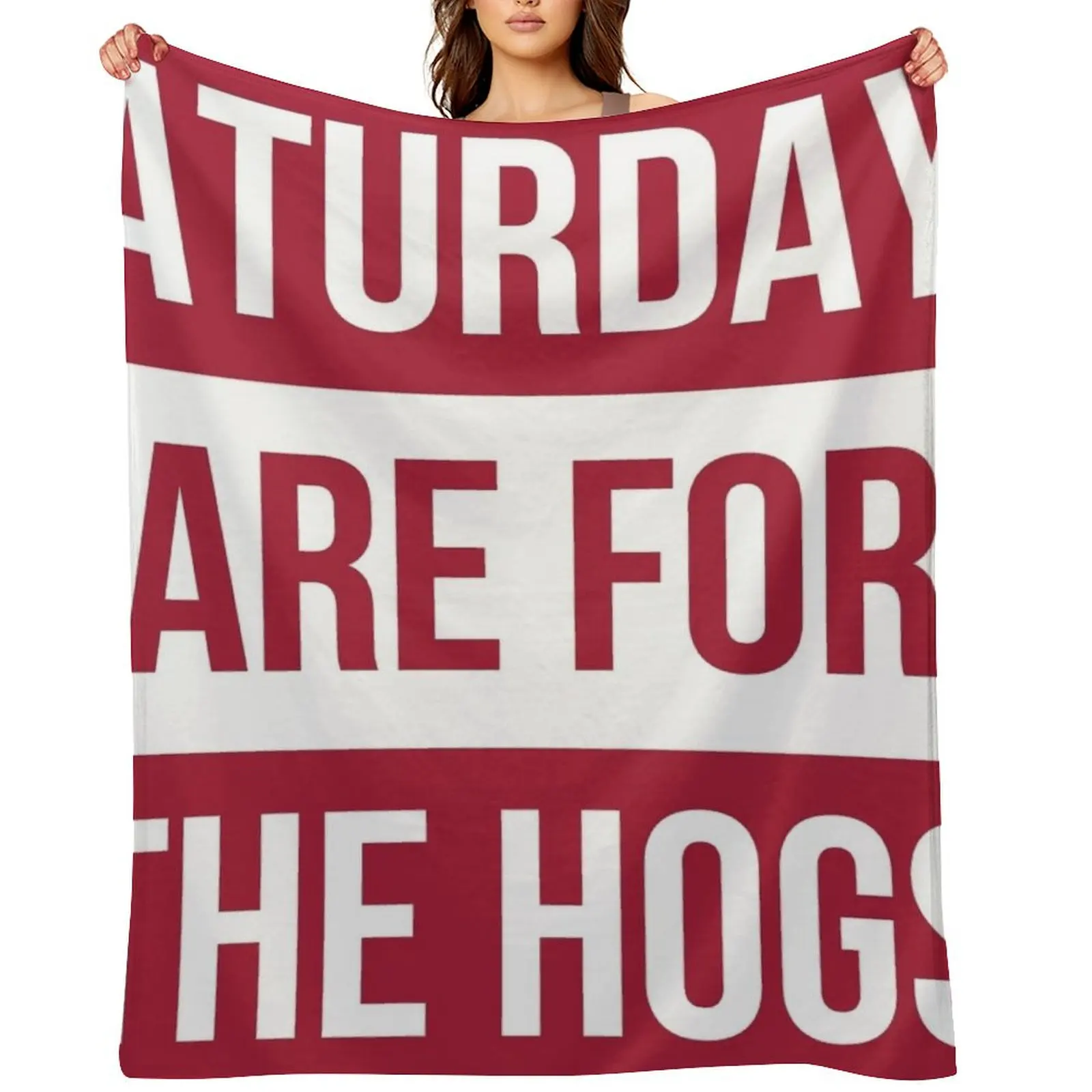

Saturdays are for the hogs Throw Blanket Softest Summer Stuffeds anime Blankets