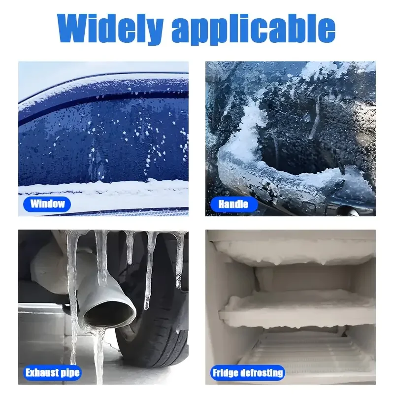 بخاخ إزالة الثلج الجديد من KJM - إزالة فعالة للثلج والثلج والصقيع، -45 ° C مقاومة، تمنع التجميد، أساسية للشتاء #5