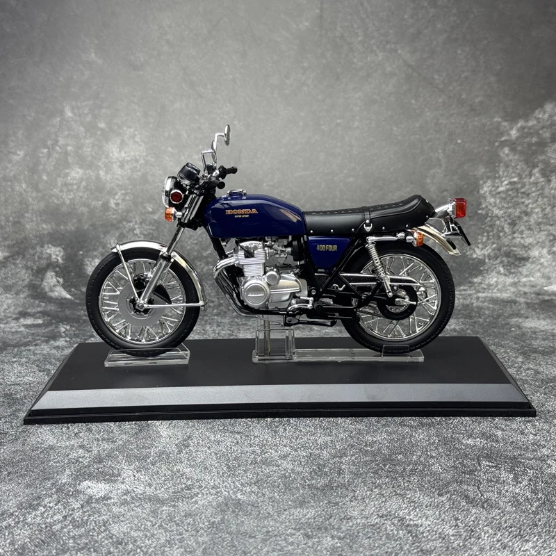 Aoshima diecast 1/12 escala honda modelo de motocicleta honda cb400f (400 quatro) modelo de motocicleta kit liga modelo de carro brinquedos para meninos presente