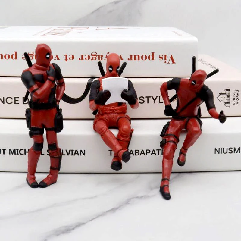 Deadpool Attendant Model Decoration Handsome Doll Posture Anime Surrounding Movie Super Hero Home Figure Ornament Kids Toys Gift