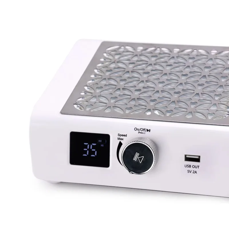 新入荷 85w 強力吸引 ブラシレスモーター 45000rpm ポータブル コードレス ネイルダストコレクター HDディスプレイ 回転速度