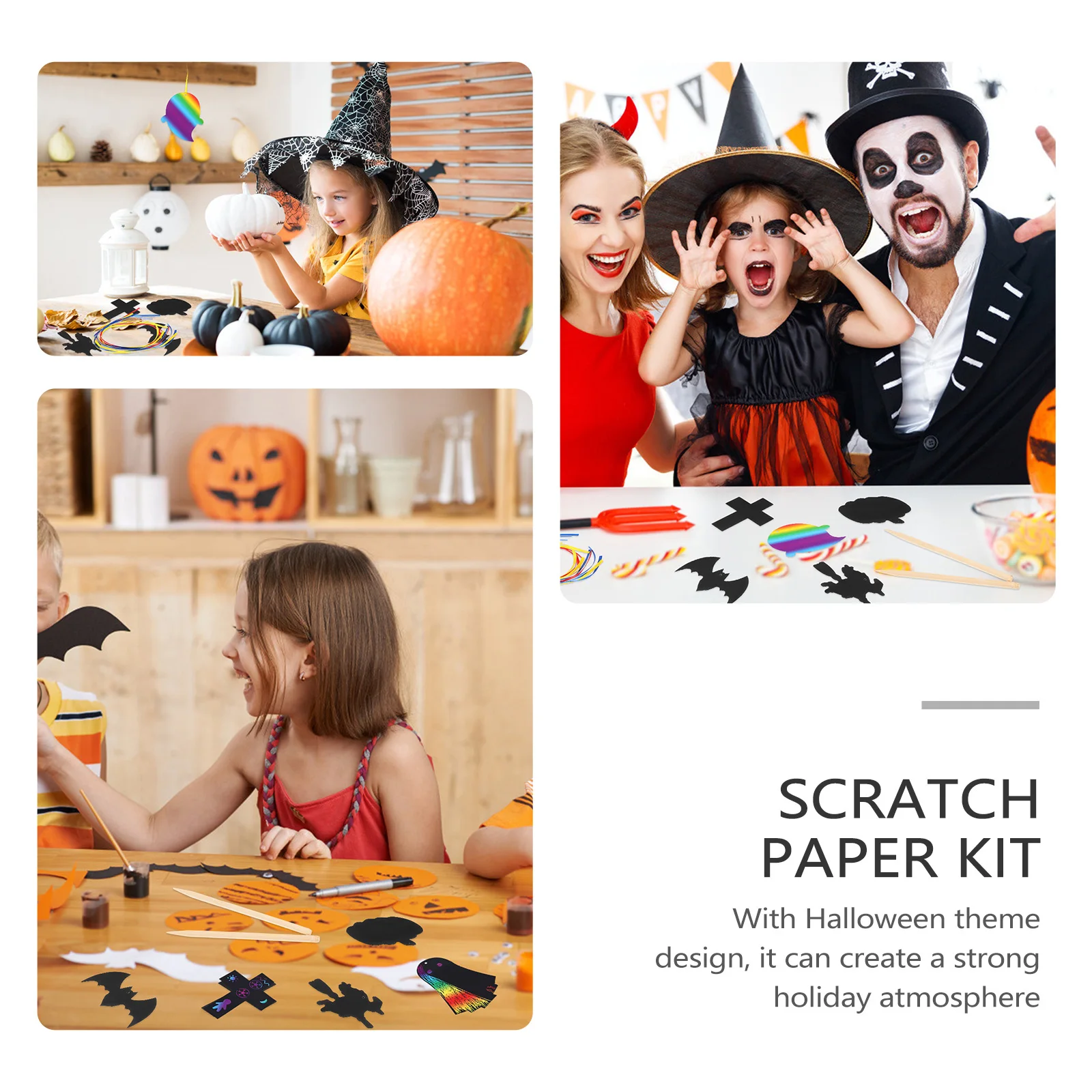 

12 Pcs Kit Halloween Theme Kids Toys Party Craft Child Drawing Toys Educational Fun Activities
