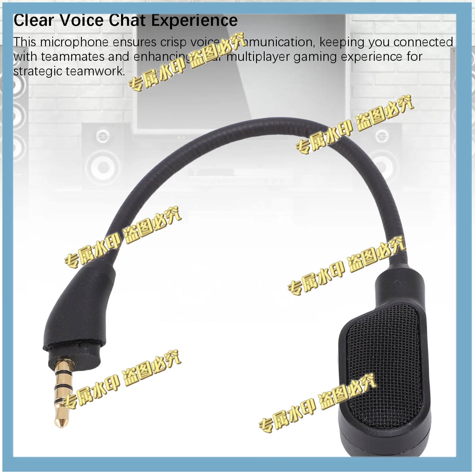 Replacement Microphone for HyperX Cloud III Gaming Headset Light-Up Noise-Canceling Microphone