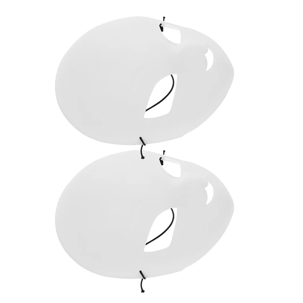 

2Pcs White Blank Fox Mask DIY Unpainted Masks for Costume Party Handcraft Decoration Masquerade Event Accessory