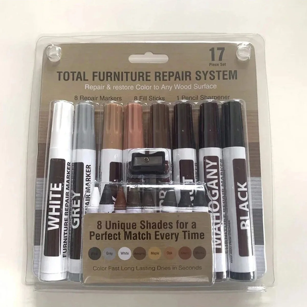 Furniture Repair Pen Markers Remover Wood Scratches Restore Kit Scratch Filler Paint Wooden Cabinet Floors Tables Repair Tool