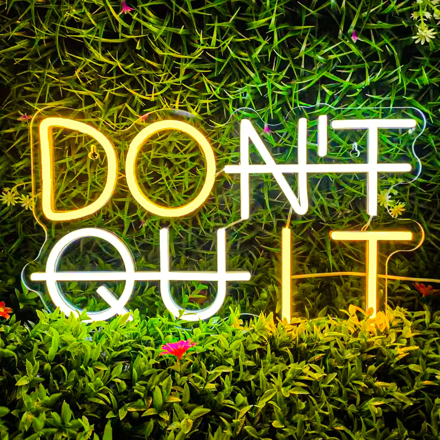 Don\'t Quit Neon Sign DO IT LED Neon Lights LED Neon Lights Office Room Gym Room Man Cave Office Room Home Party Wall Decor Lamp