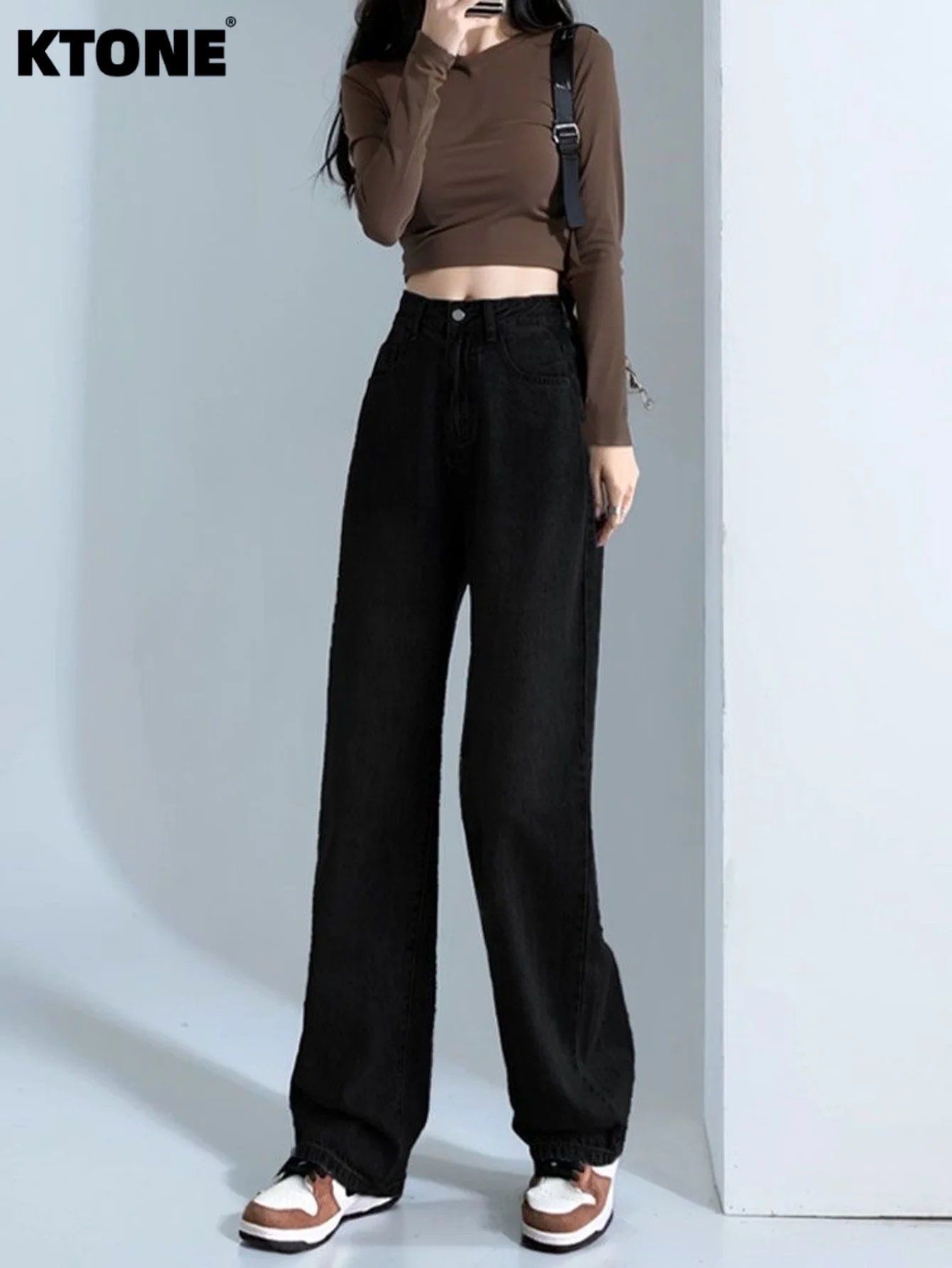 

Men's Slim Tight Black Jeans Pants Y2k Trend Drip Original Style Unisex No accessories or belts included